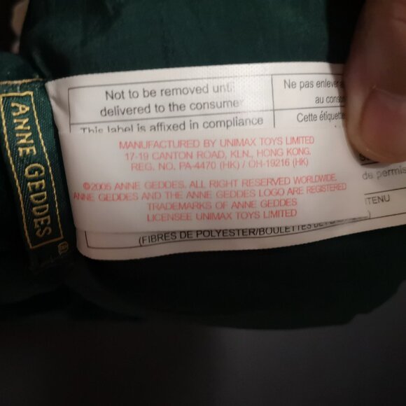 NWT Vintage Anne Geddes Doll Dressed in a Sunflower Costume From Late 1990's - Picture 5 of 7